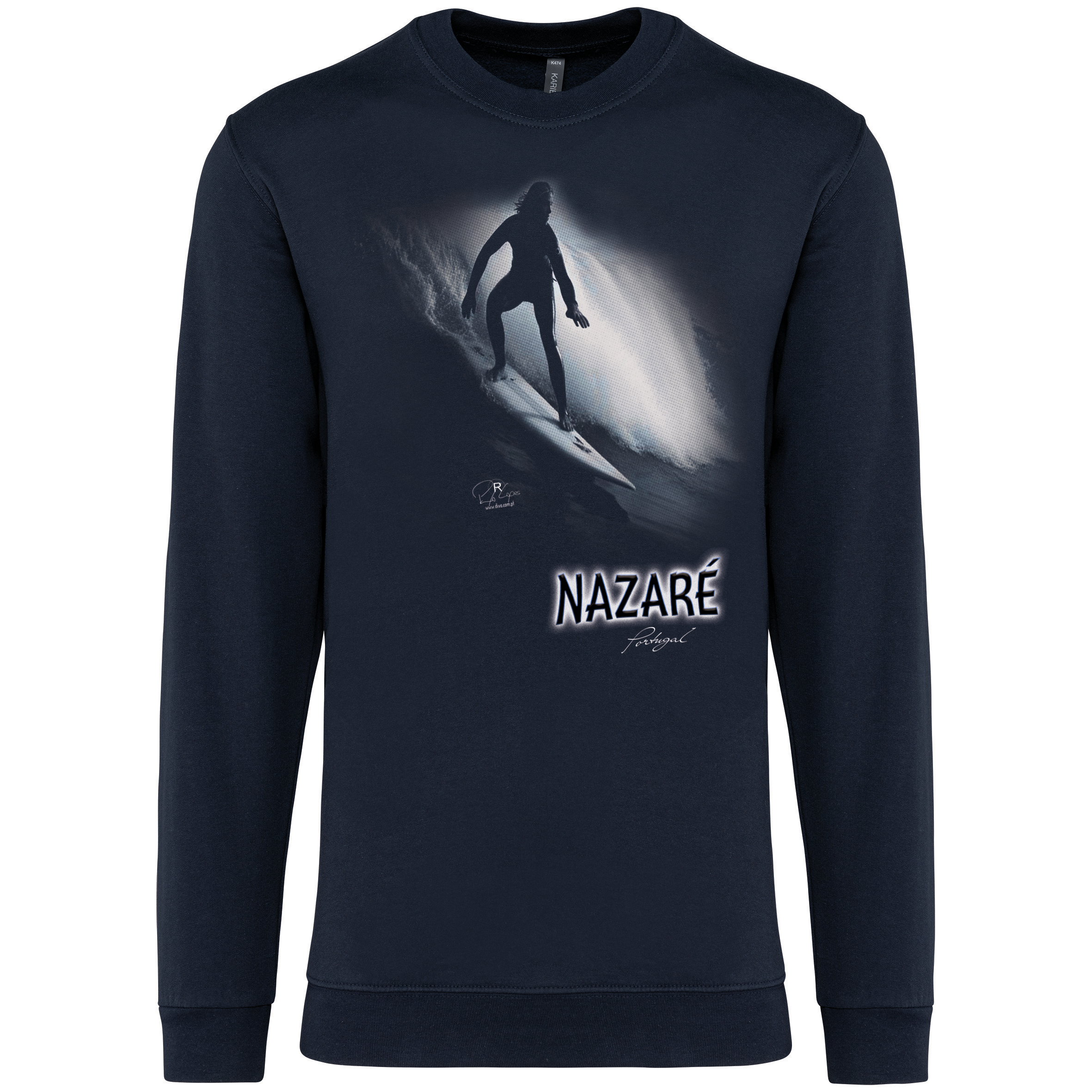 Sweatshirt Diva sem Capuz Surf.2 Nazaré